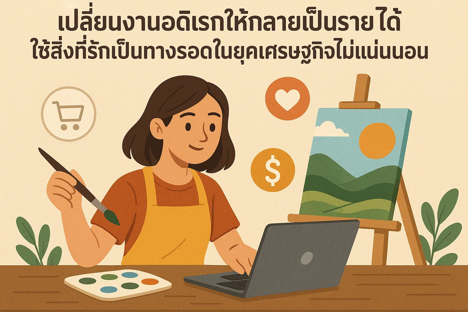เปลี่ยนงานอดิเรกให้กลายเป็นรายได้ ใช้สิ่งที่รักเป็นทางรอดในยุคเศรษฐกิจไม่แน่นอน