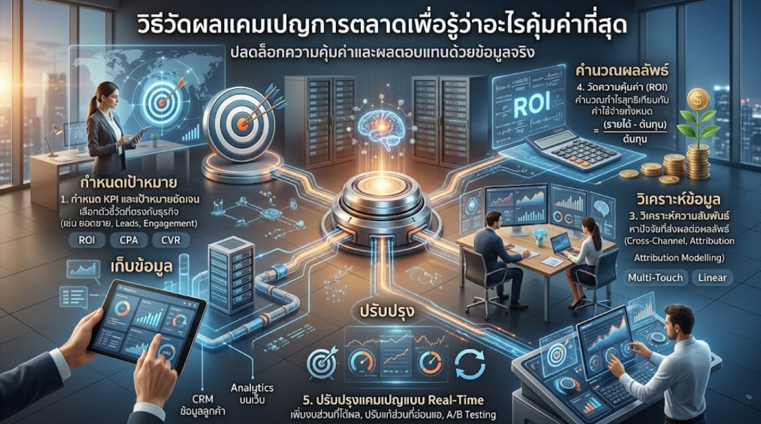  วิธีวัดผลแคมเปญการตลาดเพื่อรู้ว่าอะไรคุ้มค่าที่สุด